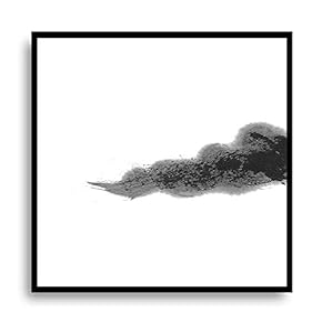 Framed Canvas Wall Art for Living Room, Bedroom Ink Painting Style Canvas Prints for Modern Home Decoration Ready to Hang - 16"x16" inches
