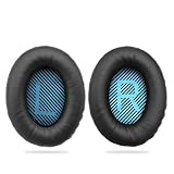 Replacement Earpads Ear Cushion for Bose QuietComfort QC 2 15 25 35 Ear Pads for QC2 QC15 QC25 QC35 SoundLink SoundTrue Around-Ear II AE2 (QC25 Earpads(Blue Mat))