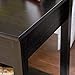 Sauder Edge Water Side Table, Estate Black finish