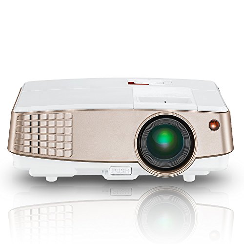 Click Here to See More Images EUG Mini Portable Multimedia Lcd Led Projector HD Home Video 2600 Lumen XGA Support 1080p Max 130