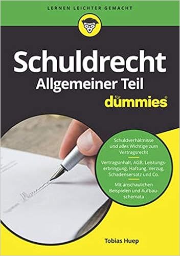 Schuldrecht Allgemeiner Teil Fur Dummies Huep Tobias Amazon De Bucher Schuldrecht Allgemeiner Teil Fur Dummies Huep Tobias Amazon De Bucher