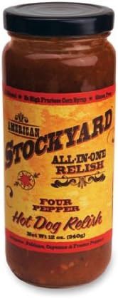 Stockyard Four Pepper Hot Dog Relish 12oz (2 Bottles)
