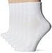 Keds Women's 6 Pack 1/2 Cushion Quarter Socks, White, 9-11