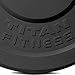 Titan Fitness Single 45 LB Black Economy Olympic Bumper Plate, Rubber with Steel Insert