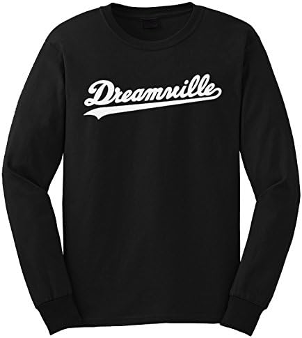 IOU Dreamville Records Long Sleeve Mens Crewneck Hiphop Artist (Medium, Black)