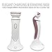 Ladies Electric Rechargeable Shaver/Razor for Women Bikini Trimmer Hair Removal for legs and Underarms, IPX7 Waterproof, Portable Cordless Design, 4 Interchangeable Heads (Upgraded Version)