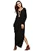 Verdusa Women's Boho Casual Loose Short Sleeve Long Maxi Shift Dress