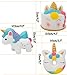 AOLIGE Squishy Slow Rising Kawaii Squishy Toys Set for Kids Stress Reliever Party Favor Fidget Toys (3PCS Unicorn)