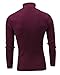 Cameinic Men's Casual Slim Fit Turtleneck Pullover Sweaters with Twist Patterned