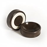 Slipstick CB605 Furniture Wheel Caster Cups / Floor Protectors with Non Skid Rubber Grip (Set of 4 Grippers) 1-3/4 Inch - Chocolate Brown