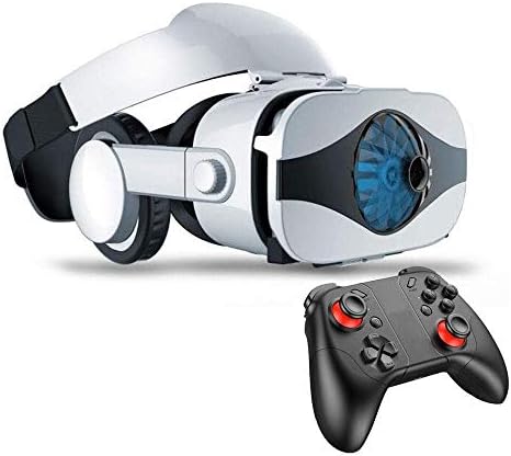 ポータブルvrヘッドセットゴーグル アイ 保護されたhdバーチャルリアリティヘッドセット コントローラーファン タッチボタン 3d映画のiosとandroidスマートフォンのためのビデオ ゲームのw News Marstons Co Uk