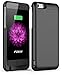 iPhone 6 Plus Battery Case, Foxin 8000 mAh Extended Battery Case Rechargeable Power Bank Charging Case for iPhone 6 Plus (5.5 inch) (8000mah Black)