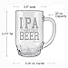 Fineware IPA Lot When I Drink Beer 20 ounce Sandblast Etched Funny Glass Haworth Beer Mug
