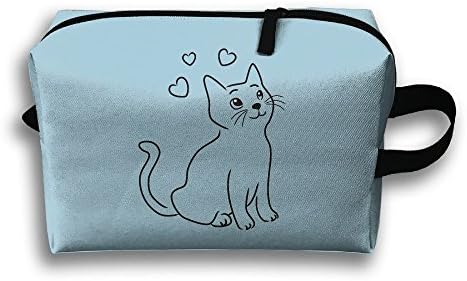 Cute Love Cats Storage Cosmetic Case Travel Makeup Bags For Womens