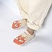 Dicry 6 Pairs Girls Anti slip Walking Socks with Grip, Thick Warm Non Skid Baby Infant Toddler Mary Jane Socks with Strap, 6-12 Months