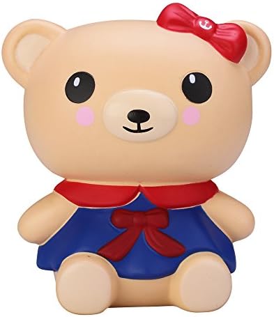VLAMPO Squishy Slow Rising Stress Toys Squishies Soft Jumbo Bear 6.7" (Wuzzy)