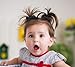 Belle Beau Baby Girls Bow Elastic Ties,Ponytail Holders,Hair Bands,Hair Elastics,Value Set (B)