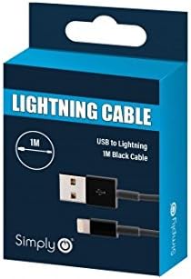 Simply ICIP01 MFI USB to Lightning 1 m Long Charging Cable for iPhone 11/SE/12/13+Pro, iPad, Air - Image 3