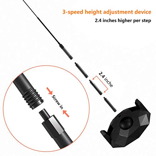 Table Tennis Practice Robot Table Tennis Trainer Toy Set Adjustable and Easy to Assemble Table Tennis Trainer Fixed Shaft Rapid Backbound Machine for Ping Pong Ball Training 43.3 Inch
