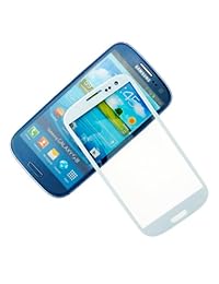 Samsung Galaxy S3 Kit de reemplazo de visualización incluyendo 1 visualización de reemplazo para Samsung Galaxy S3 9300 1 par de pinzas 1 rollo de cinta adhesiva de 1 Kit de herramientas 1 ECO FUSED Paño de limpieza de microfibra, Blanco