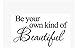GUAngqi Be Your Own Kind of Beautiful Decals Flower Vine Wall Sticker Art Decor