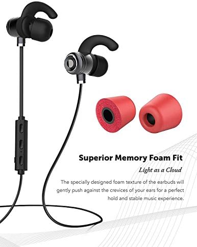 BlackBerry Porsche Design P'9982 Bluetooth Headset In-Ear Running Earbuds IPX4 Waterproof with Mic Stereo Earphones, CVC 6.0 Noise Cancellation, works with, Apple, Samsung,Google Pixel,LG