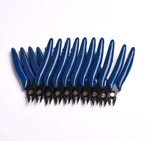 10 Packs 135cm PLATO 170 Blue Flush Cutter Diagonal Cutting Pliers Side Cutter Nippers Wire Cutter for Home Craft Jewelry Making Use (10Pack-Blue)