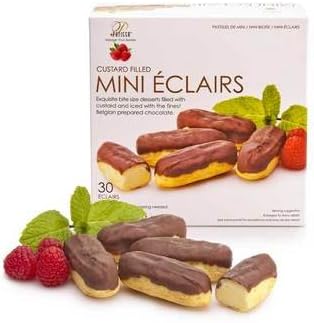 Patissa Mini Eclairs - 30 per pack -- 6 packs per case.