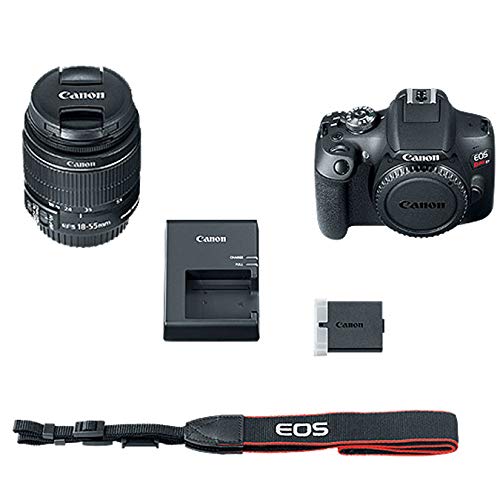 Canon EOS Rebel T7 24MP Camera with EFS 1855mm is II Lens, 2 Memory