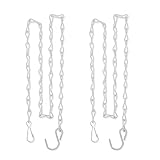 Gray Bunny Hanging Chain, 35 Inch, White, 2-Pack, for Bird Feeders, Planters, Fixtures, Lanterns, Suet Baskets, Wind Chimes and More! Outdoor/Indoor Use