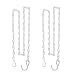 Gray Bunny Hanging Chain, 35 Inch, White, 2-Pack, for Bird Feeders, Planters, Fixtures, Lanterns, Suet Baskets, Wind Chimes and More! Outdoor/Indoor Use primary