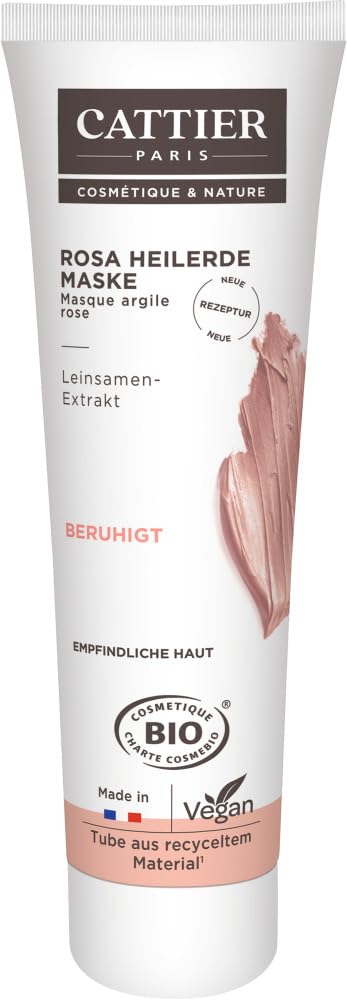 Cattier Rose Healing Clay Mask for Sensitive Skin