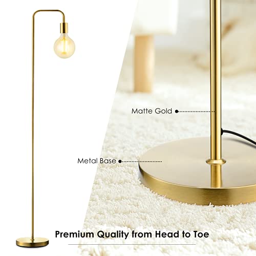 BoostArea Floor Lamp, Industrial Floor Lamp, 63 In Standing Lamp, E26