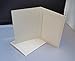 Cardboard Photo Folder 5x7 (10 Pack) - White Card Folder with Nice Silver Design- Great for Wedding Pictures, Baby, Graduation, Friends and Many More!