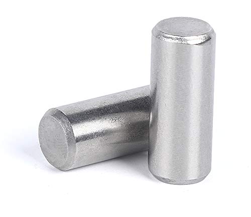 Yesallwas 15Pcs 8mm x 14mm Dowel Pin 304 Stainless Steel Shelf Support Pin Metal Fasten Elements Used On Precise Location (8mm x 14mm 15PCS)