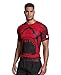 Under Armour Men's Beast Compression Shirt, Red/White/Black, Large