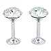 Sumnacon 2 Pcs Crystal Curtain Hold Backs Window Drapery Tie Back Clips Wall Hook Tassel Holder