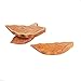 DineAsia CCH01/A Multicolored Stone Age Reusable Wooden Chopsticks & Leaf Shape Rests Complete Gift Set - Pack of 4