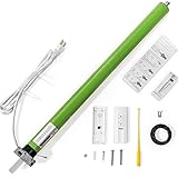 XtremepowerUS Patio Manual Retractable Sun Shade Awning Tubular Motor Replacement Shade Blinds (Awning Motor w/Remote)