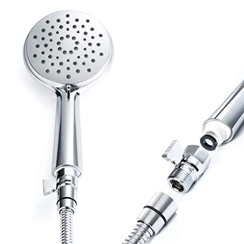 UMIRIO Chrome Shower Shut Off Valve Shower Volume Flow Control Valves Shower Head Valve Shower Pressure Regulator Reducer Shower Water Saver Flow Restrictor For Shower Head Faucets Hose Bidet Sprayer - Thumbnail 2