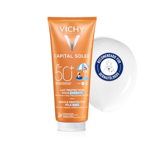Vichy Capital Soleil Protective Milk SPF 50+ for Kids Sunscreen, 300ml