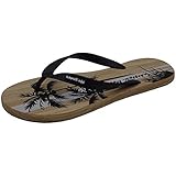 MISTMANIA Summer Men's Black Slippers Outdoor &amp; Indoor Sandals Mix Flip Flops 7 M US