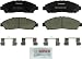 Bosch BC1280 QuietCast Premium Ceramic Disc Brake Pad Set For: Acura MDX, ZDX; Honda Pilot, Front primary