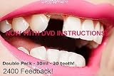Temporary tooth repair kit, dental fix temp - double - make 20 teeth! With DVD!