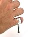 HandiZap Sixth Digit Capacitive Touchscreen Finger Stylus Ring - Aid for Those with Limited Hand Function for Any Button Pressing Task: Keyboard, Touchscreens, Remotes (Silver)