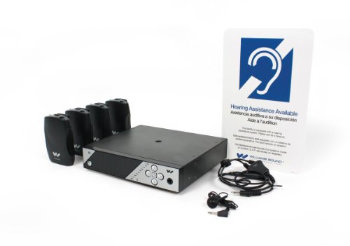 Williams Sound PPA 457 Personal PA FM Assistive Listening System, Up to 1000’ operating range, Transmitter is FCC Part 15 compliant, Microprocessor controlled, Accommodates any number of listeners