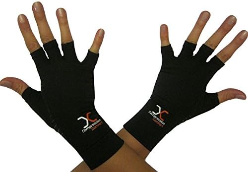 Best Compression Gloves Copper Comfort- Helps Arthritis Speeds Recovery in Hands &amp; Fingers - Highest Copper Percent GUARANTEEDPair of Medium Gloves