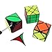 Roxenda Speed Cubes, [6 Pack] Speed Cube Set - Skew Axis Windmill Fisher Ivy 3x3x3 Speed Cube Smooth Magic Cubes Puzzles Collection