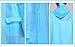 AIRCEE Lightweight Easy Carry Poncho Wind Hooded Jacket Raincoat (Blue)