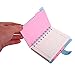 IDOMIK Pocket Spiral Journal Mini Notebook, Traveler Cute Diary, 5 Subject Planner, Ruled Small Writing Paper Hard Cover Notepad, Index Label, 100 Sheets, 5.1